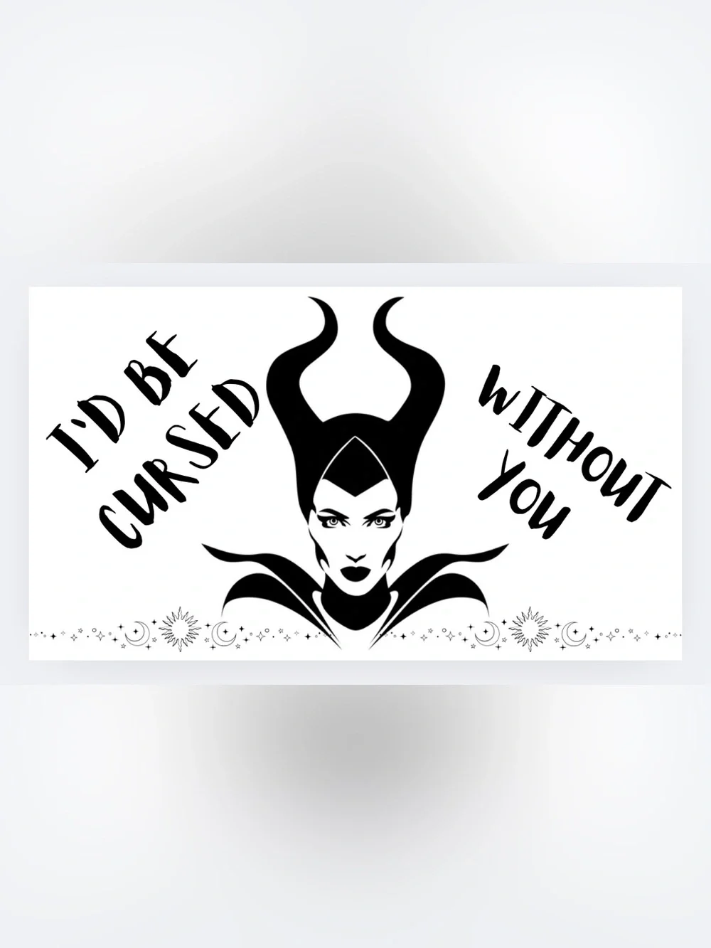 Handmade 50count Maleficent Stickers